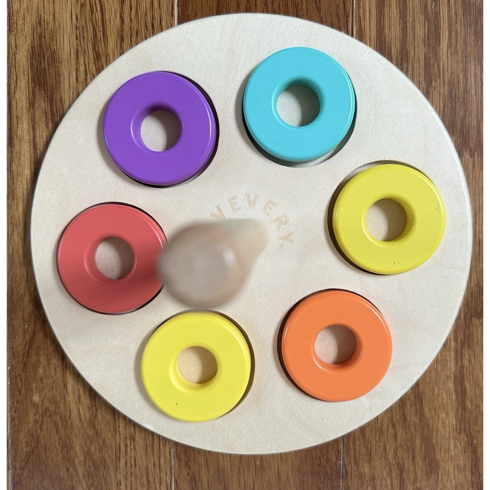 Lovevery Montessori Wooden Flexible Ring Stacker Babbler Kit 13-15M Complete Set